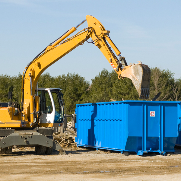 can i choose the location where the residential dumpster will be placed in Chase County KS